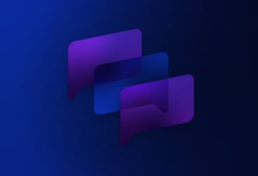 Three overlapping screens