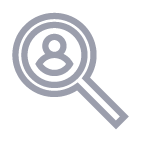 Magnifying Glass with Person