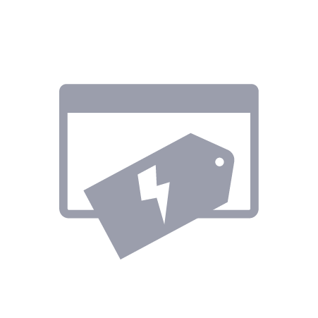 Price tag on computer screen